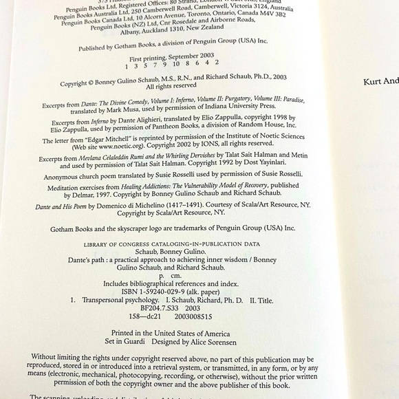 Dante's Path - A Practical Approach to Achieving Inner Wisdom - Hardcover - Picture 6 of 8